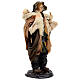 Young Good Shepherd sheep on his shoulder Neapolitan nativity 18 cm s4