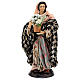 Young woman with flowerpot for Neapolitan Nativity Scene with 18 cm characters s1