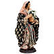 Giovane donna con vaso di fiori per presepi napoletani 18 cm s4