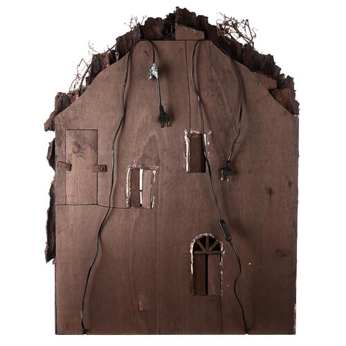 Multi-storey village with brook 85x70x55 cm for Neapolitan Nativity Scene with 8 cm characters 9