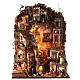 Multi-storey village with brook 85x70x55 cm for Neapolitan Nativity Scene with 8 cm characters s1