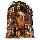 Multi-storey village with brook 85x70x55 cm for Neapolitan Nativity Scene with 8 cm characters s8