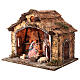 Capanna con caminetto 30x35x25 presepe napoletano 12 cm s2