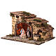 Stable with fountain and Nativity 20x35x25 cm for Neapolitan Nativity Scene with 8 cm characters s2