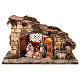 Capanna con fontana 20x35x25 presepe napoletano 8 cm s1