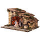 Capanna con fontana 20x35x25 presepe napoletano 8 cm s2