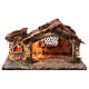Hütte mit Ofen 20x35x25 Neapolitanische Krippe, 8 cm s4