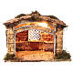 Stable with Nativity and light 26x33x21 cm for Neapolitan Nativity Scene with 12 cm characters s4