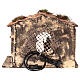 Capanna con Natività 25x35x20 presepe napoletano 12 cm s5
