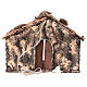 Capanna con luce 25x35x20 presepe napoletano 12 cm s5