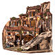 Corner village with Nativity and fountain 40x35x35 cm for Neapolitan Nativity Scene with 6 cm characters s2