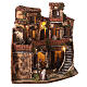 Corner village with Nativity and fountain 40x35x35 cm for Neapolitan Nativity Scene with 6 cm characters s3