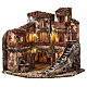 Angular nativity village fountain 40x35x35 Neapolitan nativity scene 6 cm s4