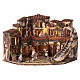 Corner village with fountain 35x40x35 cm for Neapolitan Nativity Scene with 6 cm characters s1