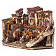 Corner village with fountain 35x40x35 cm for Neapolitan Nativity Scene with 6 cm characters s2