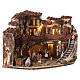 Borgo angolare con fontana 35x40x35 presepe napoletano 6 cm s3