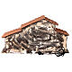 Stable with Nativity, woodstove and fountain 65x60x25 cm for Neapolitan Nativity Scene with 12 cm characters s5