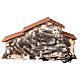 Capanna Natività forno fontana 65x60x25 presepe napoletano 12 cm s5