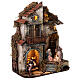 Two-storey house with Nativity 25x25x30 cm for Neapolitan Nativity Scene with 8 cm characters s4