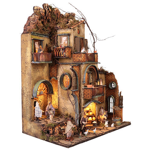 Bloque de viviendas N4 con pozo 65x55x35 belén napolitano h 10 cm 7