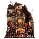 Apartment block N4 with well 65x55x35 Neapolitan nativity scene h. 10 cm s1