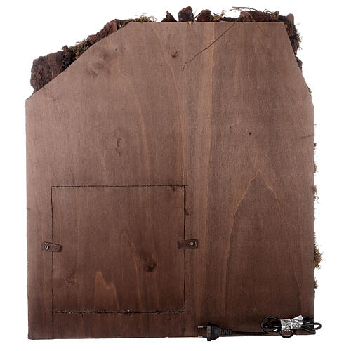 Budynek N1 z piecem i straganem 65x55x35, szopka neapolitańska, 10 cm 7