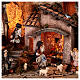 Rustic village N1 with oven and stall 65x55x35 Neapolitan nativity 10 cm s2