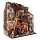 Rustic village N1 with oven and stall 65x55x35 Neapolitan nativity 10 cm s5
