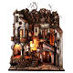 Rustic village N1 with oven and stall 65x55x35 Neapolitan nativity 10 cm s6