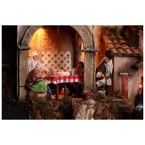 Complete Neapolitan Nativity Scene 4 mod. N1 N2 N3 N4 65x210x35 nativity set 10 cm 8