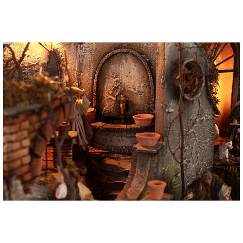 Complete Neapolitan Nativity Scene 4 mod. N1 N2 N3 N4 65x210x35 nativity set 10 cm 10