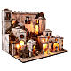 Crèche arabe complète avec feu 65x75x50 cm pour crèche de 6 cm s7