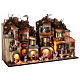 2 complete nativity village M1 M2 45x80x30 Neapolitan nativity scene 6 cm s5