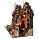 Belén napolitano doble 55x85x140 cm mar, tiendas y arroyo h. 8 cm s7