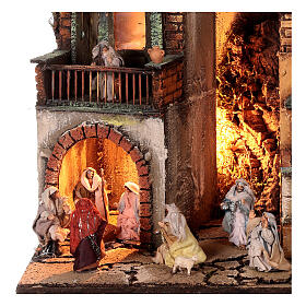 Nativity setting M2 Epiphany 45x40x30 cm for Neapolitan Nativity Scene with 6 cm characters