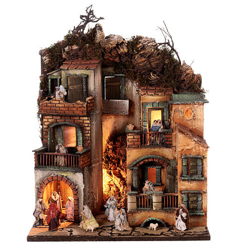 Nativity setting M2 Epiphany 45x40x30 cm for Neapolitan Nativity Scene with 6 cm characters 1