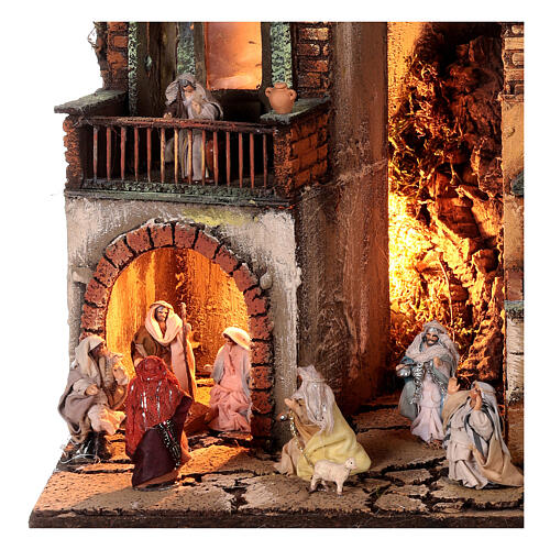 Nativity setting M2 Epiphany 45x40x30 cm for Neapolitan Nativity Scene with 6 cm characters 2