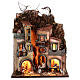 Presepe M1 con falegname bancherella 45x40x30 presepe napoletano 6 cm s1