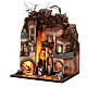 Presepe M1 con falegname bancherella 45x40x30 presepe napoletano 6 cm s3