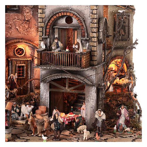 AA village with well and shepherds, 70x70x55 cm, for 6 cm Nativity Scene 2