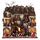 Village section BB with Nativity Wise Men greengrocer, 70x70x55 cm, Neapolitan Nativity Scene with 6 cm characters s1