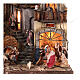 Village section BB with Nativity Wise Men greengrocer, 70x70x55 cm, Neapolitan Nativity Scene with 6 cm characters s2
