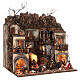 Village section BB with Nativity Wise Men greengrocer, 70x70x55 cm, Neapolitan Nativity Scene with 6 cm characters s5