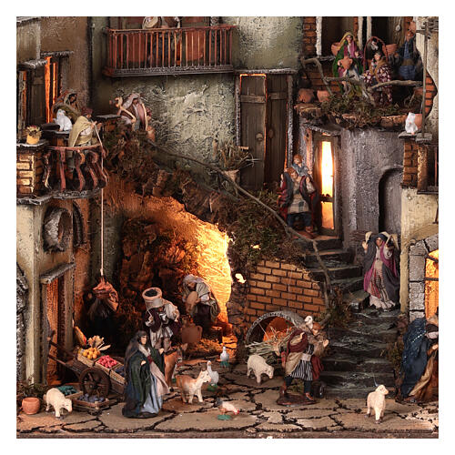 Belén BB Natividad Reyes Magos verdulero 70x70x55 belén napolitano 6 cm 4