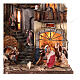 Borgo BB Natività Re Magi fruttivendolo 70x70x55 presepe napoletano 6 cm s2