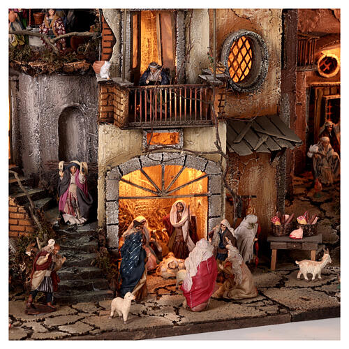 Pueblo AA+BB 2 módulos tiendas pastores Epifanía 70x140x55 Nápoles  6 cm 2