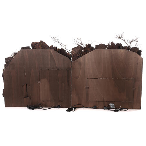 Pueblo AA+BB 2 módulos tiendas pastores Epifanía 70x140x55 Nápoles  6 cm 10
