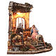 Angular temple with fountain 30x40x30 cm for Neapolitan Nativity Scene with 14 cm characters s4