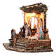 Angular temple with fountain, Neapolitan Nativity 14 cm 30x40X30 s3