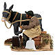 Herrador con burro belén napolitano 24 cm MOVIMIENTO s3